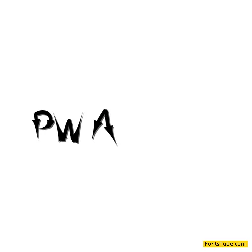 PW Arrow font Font