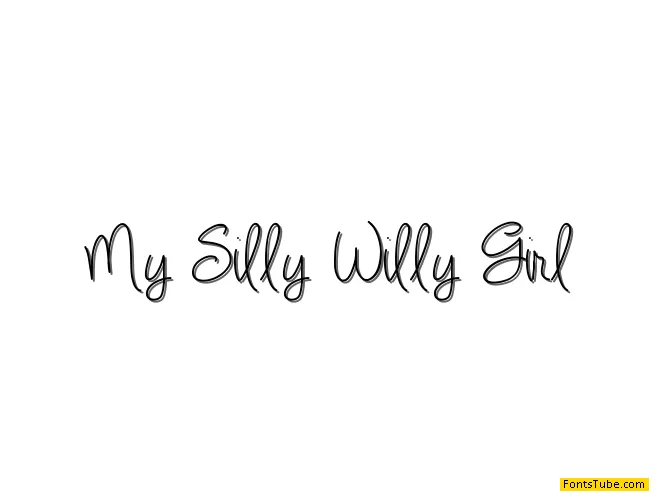 My Silly Willy Girl Font