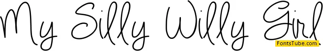 My Silly Willy Girl Font