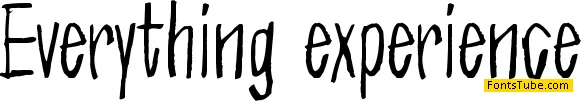 Everything experience Font