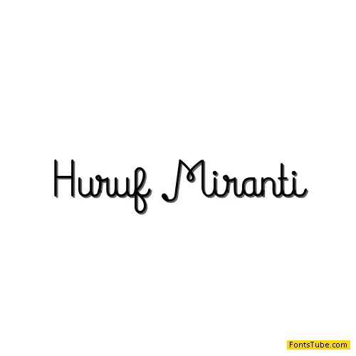 Huruf Miranti Font