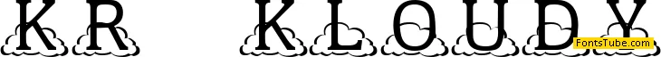 KR Kloudy Font