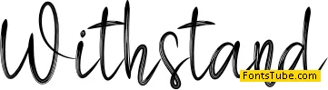 Withstand Font