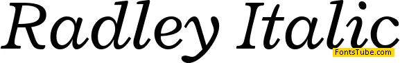 Radley Font Family