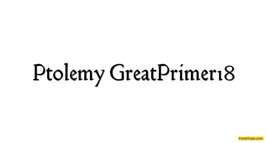 Ptolemy Font