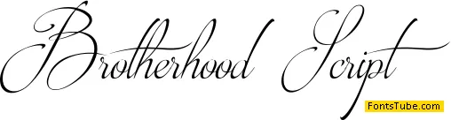 Brotherhood Script Font