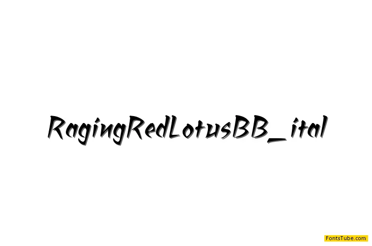 Raging Red Lotus BB Font Family