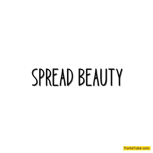 Spread Beauty Font