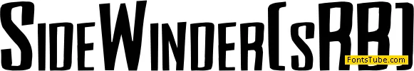 Side Winder (sRB) Font