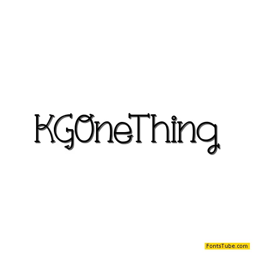 KG One Thing Font