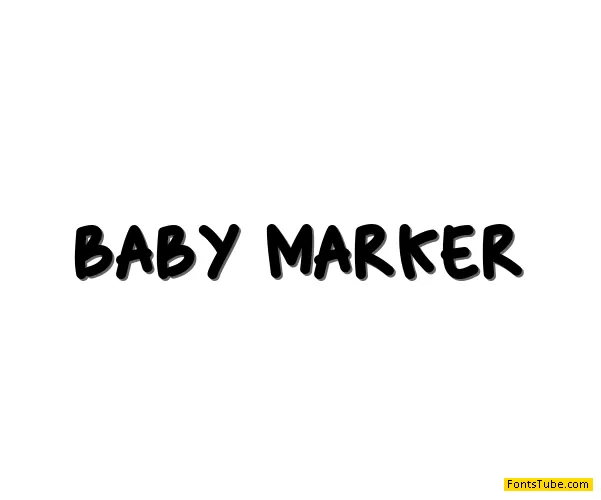 Baby Marker Font