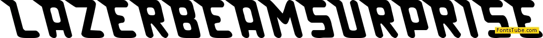 Lazerbeam surprise Font