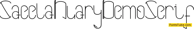 Saeela Nuary Demo Font Family