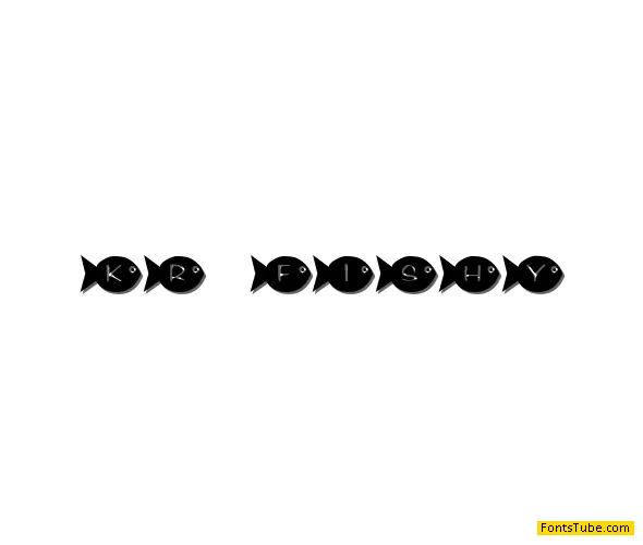 KR Fishy Font