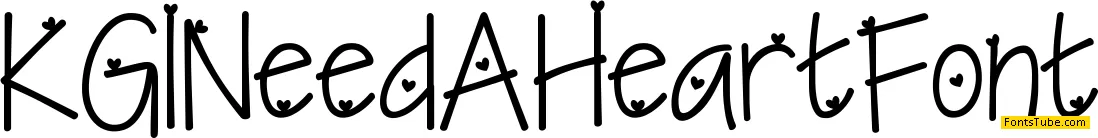 KG I Need A Font Family