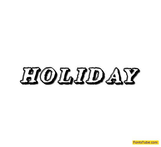 Holiday Font