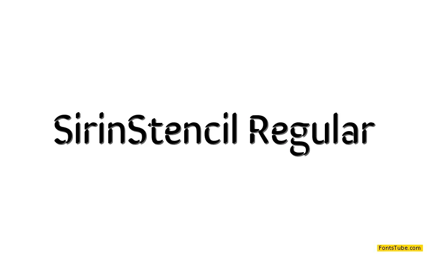SirinStencil Font