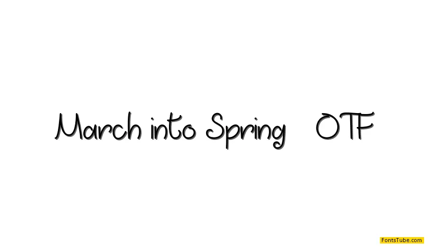 March into Spring Font