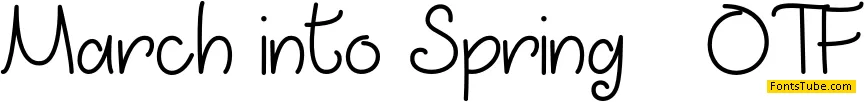 March into Spring Font