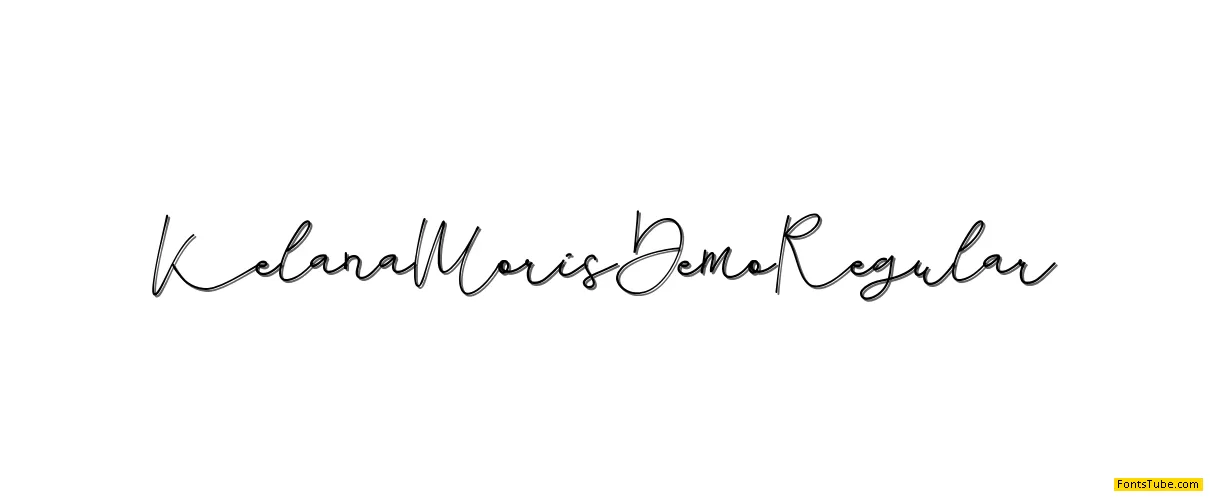 Kelana Moris Demo Font