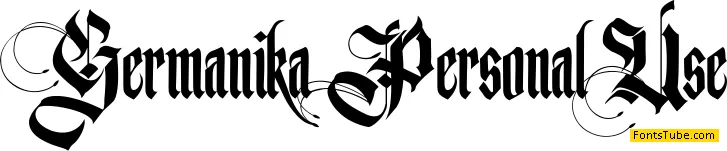 Germanika Personal Use Font