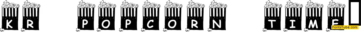 KR Popcorn Time! Font