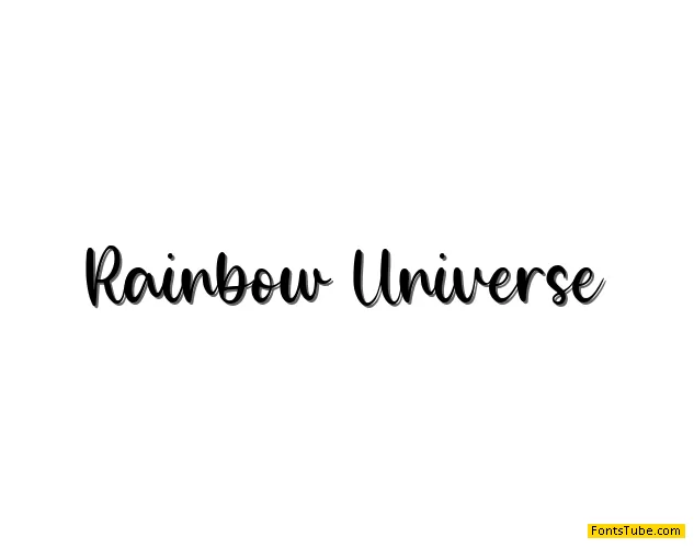 Rainbow Universe Font