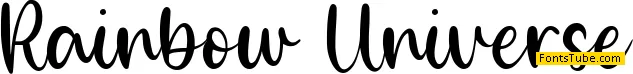 Rainbow Universe Font