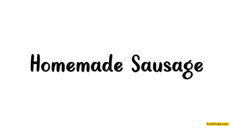 Homemade Sausage