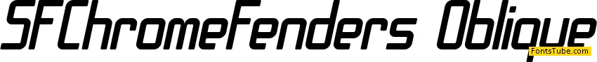 SF Chrome Fenders Font Family