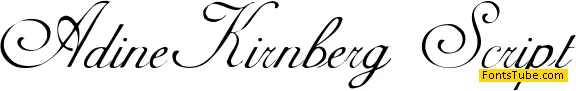 AdineKirnberg-Script Font