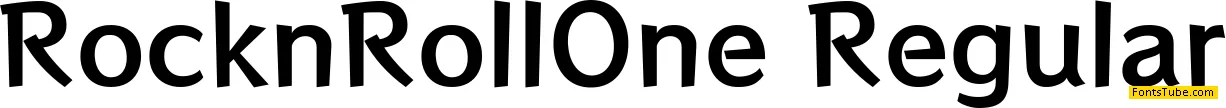 RocknRoll One Font