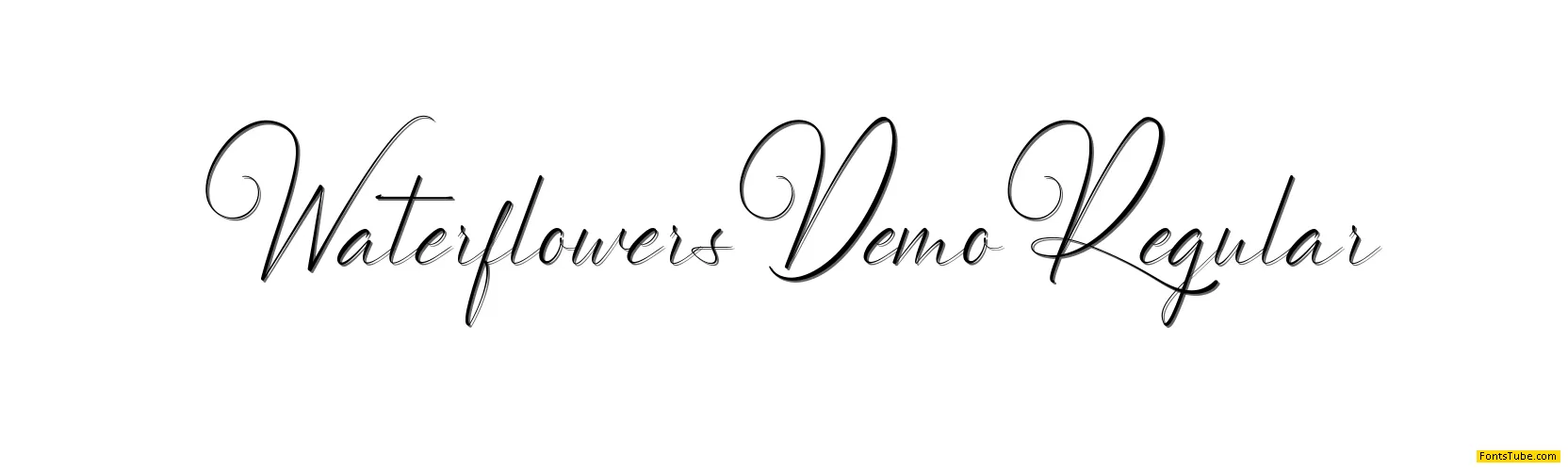 Waterflowers Demo Font