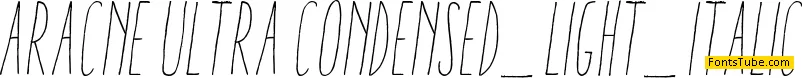 Aracne Ultra Condensed Font Family