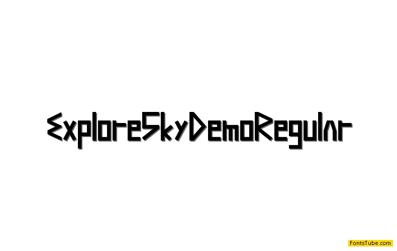 Explore Sky Demo Font Family
