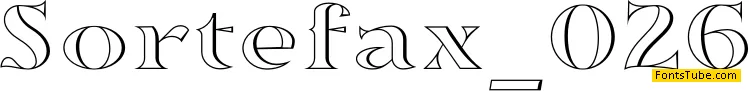 Sortefax Font