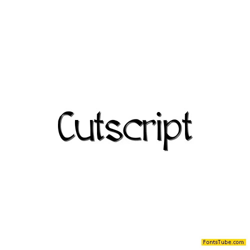 Cutscript Font