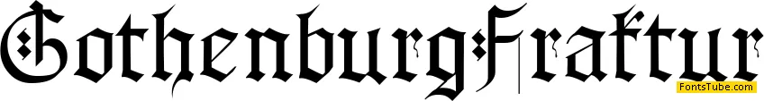 Gothenburg Fraktur Font