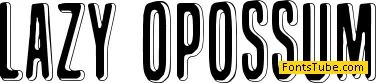 Lazy Opossum Font