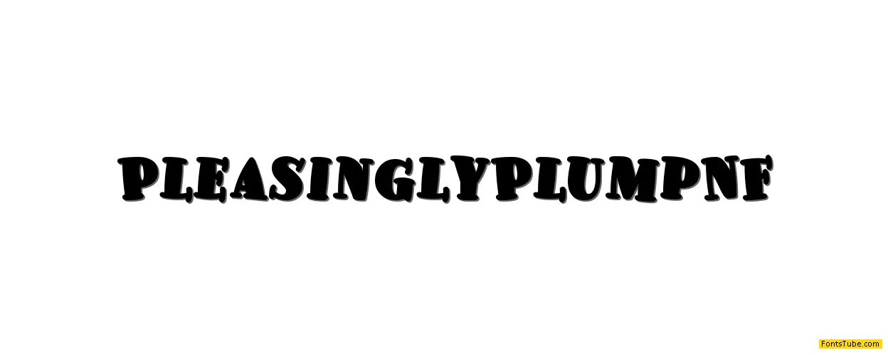 Pleasingly Plump NF Font