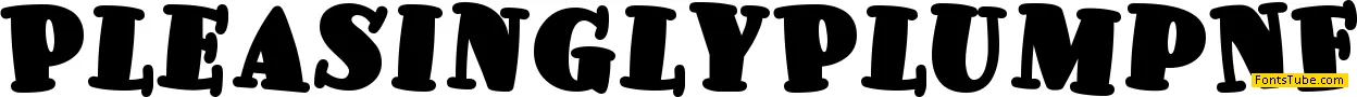 Pleasingly Plump NF Font