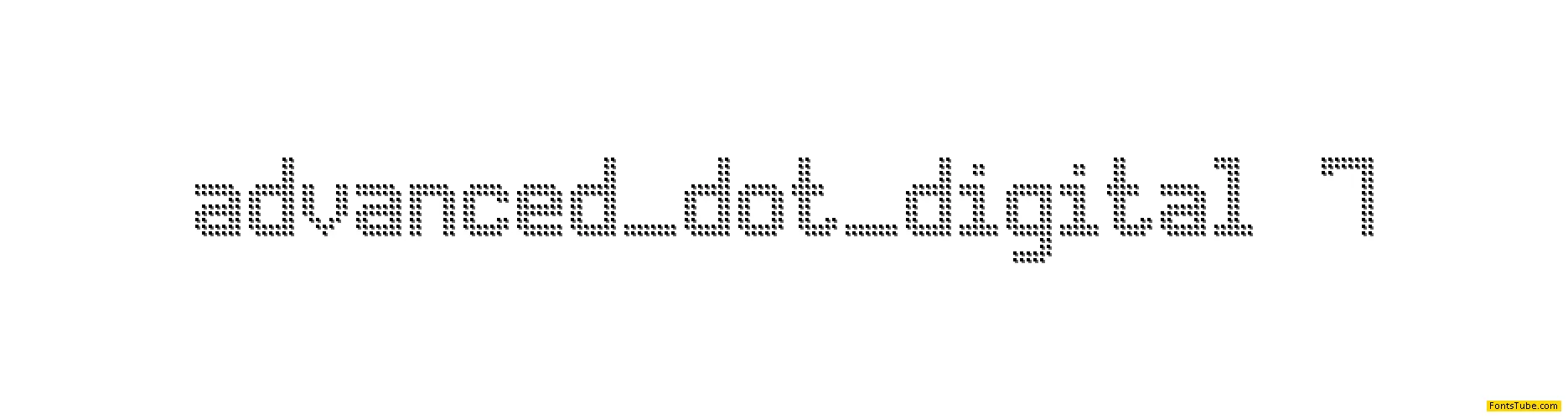 Advanced Dot Digital-7 Font