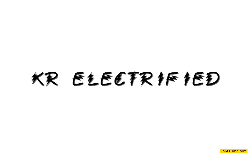 KR Electrified Font