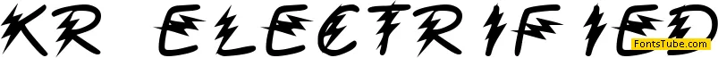 KR Electrified Font