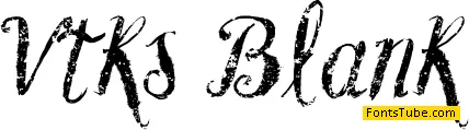 Vtks Blank Font
