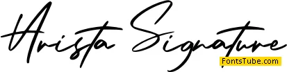 Arista Signature Font