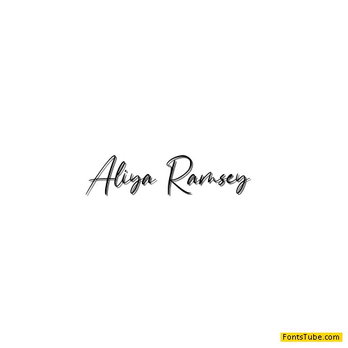 Aliya Ramsey Font