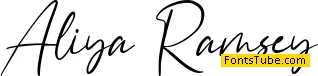 Aliya Ramsey Font