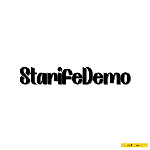 Starife Demo Font