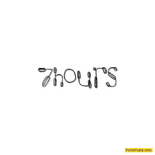 7 hours Font